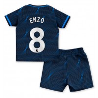 Camisa de time de futebol Chelsea Enzo Fernandez #8 Replicas 2º Equipamento Infantil 2023-24 Manga Curta (+ Calças curtas)